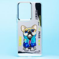 Чехол для Xiaomi Poco C65 (2310FPCA4G) силиконовый (рис. 092/собака) <серый> ― Оптовый PromiseMobile