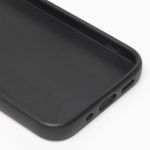 Чехол для Apple iPhone 12 mini силиконовый со шторкой камеры <черно-золотой>