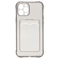 Чехол для Apple iPhone 12 Pro Max силиконовый с картхолдером №2 <черный> ― Оптовый PromiseMobile