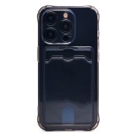 Чехол для Apple iPhone 15 Pro силиконовый с картхолдером №2 <черный> ― Оптовый PromiseMobile