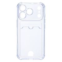Чехол для Apple iPhone 17 Pro силиконовый с картхолдером №2 <голубой> ― Оптовый PromiseMobile