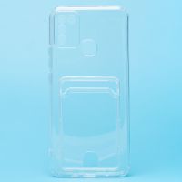 Чехол для Infinix Hot 10 Play (X688C) силиконовый с картхолдером №2 <прозрачный> ― Оптовый PromiseMobile