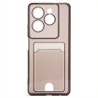 Чехол для Infinix Hot 40 (X6836), 40 Pro (X6837) силиконовый с картхолдером №2 <черный> ― Оптовый PromiseMobile