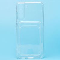 Чехол для Samsung SM-G990B (Galaxy S21 FE) силиконовый с картхолдером №2 <прозрачный> ― Оптовый PromiseMobile