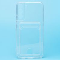 Чехол для Samsung SM-S906B (Galaxy S22 Plus) силиконовый с картхолдером №2 <прозрачный> ― Оптовый PromiseMobile