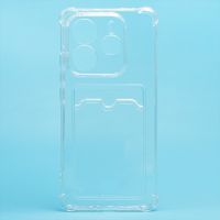 Чехол для Xiaomi Redmi Note 14 5G силиконовый с картхолдером №2 <прозрачный> ― Оптовый PromiseMobile