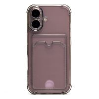 Чехол для Apple iPhone 16 силиконовый с картхолдером №2 <черный> ― Оптовый PromiseMobile
