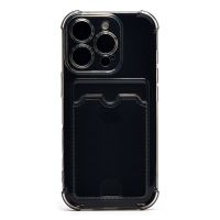 Чехол для Apple iPhone 16 Pro силиконовый с картхолдером №2 <черный> ― Оптовый PromiseMobile