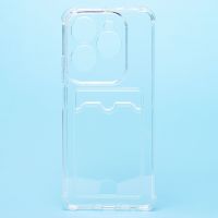 Чехол для Infinix Hot 40 (X6836), 40 Pro (X6837) силиконовый с картхолдером <прозрачный> ― Оптовый PromiseMobile