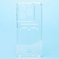 Чехол для Infinix Smart 8 (X6525), 8 Pro (X6525B), Tecno Spark 20 (KJ5), 20C (BG7n) силиконовый с картхолдером <прозрачный> ― Оптовый PromiseMobile