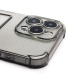 Чехол для Apple iPhone 16 Pro Max силиконовый с картхолдером №5 <черный>