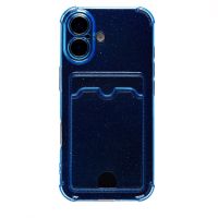 Чехол для Apple iPhone 17 силиконовый с картхолдером №5 <синий> ― Оптовый PromiseMobile
