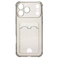 Чехол для Apple iPhone 17 Pro Max силиконовый с картхолдером №5 <черный> ― Оптовый PromiseMobile