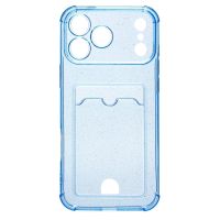 Чехол для Apple iPhone 17 Pro Max силиконовый с картхолдером №5 <синий> ― Оптовый PromiseMobile