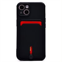 Чехол для Apple iPhone 13 силиконовый с картхолдером №4 <черный> ― Оптовый PromiseMobile