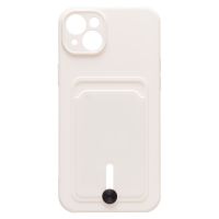 Чехол для Apple iPhone 14 Plus силиконовый с картхолдером №4 <белый> ― Оптовый PromiseMobile