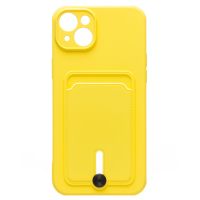 Чехол для Apple iPhone 14 Plus силиконовый с картхолдером №4 <желтый> ― Оптовый PromiseMobile