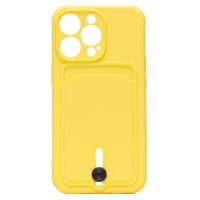 Чехол для Apple iPhone 14 Pro силиконовый с картхолдером №4 <желтый> ― Оптовый PromiseMobile