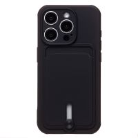 Чехол для Apple iPhone 15 Pro силиконовый с картхолдером №4 <черный> ― Оптовый PromiseMobile