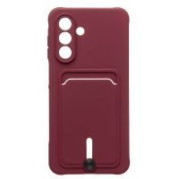 Чехол для Samsung SM-A266B (Galaxy A26 5G) силиконовый с картхолдером №4 <бордовый> ― Оптовый PromiseMobile