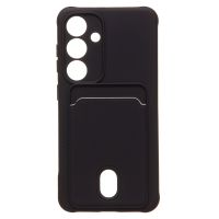 Чехол для Samsung SM-S921B (Galaxy S24) силиконовый с картхолдером №4 <черный> ― Оптовый PromiseMobile