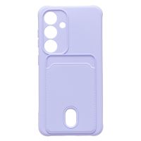 Чехол для Samsung SM-S921B (Galaxy S24) силиконовый с картхолдером №4 <светло-фиолетовый> ― Оптовый PromiseMobile