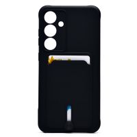 Чехол для Samsung SM-S721B (Galaxy S24 FE) силиконовый с картхолдером №4 <черный> ― Оптовый PromiseMobile
