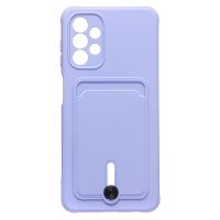 Чехол для Samsung SM-A047F (Galaxy A04s) силиконовый с картхолдером №4 <фиолетовый> ― Оптовый PromiseMobile