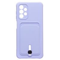 Чехол для Samsung SM-A047F (Galaxy A04s) силиконовый с картхолдером №4 <светло-фиолетовый> ― Оптовый PromiseMobile