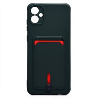 Чехол для Samsung SM-A055F (Galaxy A05) силиконовый с картхолдером №4 <зеленый> ― Оптовый PromiseMobile