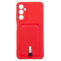 Чехол для Samsung SM-A057F (Galaxy A05s) силиконовый с картхолдером №4 <красный> ― Оптовый PromiseMobile