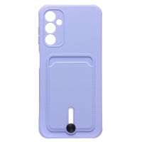 Чехол для Samsung SM-A145F (Galaxy A14), A146B (A14 5G) силиконовый с картхолдером №4 <фиолетовый> ― Оптовый PromiseMobile