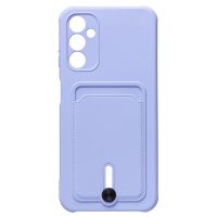 Чехол для Samsung SM-A145F (Galaxy A14), A146B (A14 5G) силиконовый с картхолдером №4 <светло-фиолетовый> ― Оптовый PromiseMobile