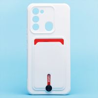 Чехол для Tecno Spark 8C (KG5n), Spark Go 2022 (KG5m) силиконовый с картхолдером №4 <белый> ― Оптовый PromiseMobile