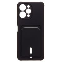 Чехол для Xiaomi Redmi 12 (23053RN02Y) силиконовый с картхолдером №4 <черный> ― Оптовый PromiseMobile