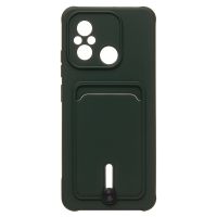 Чехол для Xiaomi Poco C55 (22127PC95I), Redmi 12C (22120RN86G) силиконовый с картхолдером №4 <зеленый> ― Оптовый PromiseMobile