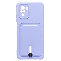 Чехол для Xiaomi Redmi Note 10 (M2101K7AG), 10S (M2101K7BL) силиконовый с картхолдером №4 <фиолетовый> ― Оптовый PromiseMobile