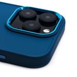 Чехол для Apple iPhone 16 Pro силиконовый матовый №6 <синий>