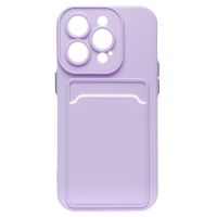 Чехол для Apple iPhone 14 Pro силиконовый с картхолдером №6 <фиолетовый> ― Оптовый PromiseMobile