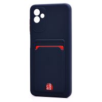 Чехол для Samsung SM-A045F (Galaxy A04) силиконовый с картхолдером №6 <синий> ― Оптовый PromiseMobile