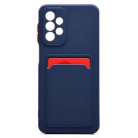 Чехол для Samsung SM-A235F (Galaxy A23) силиконовый с картхолдером №6 <синий> ― Оптовый PromiseMobile
