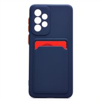 Чехол для Samsung SM-A336B (Galaxy A33 5G) силиконовый с картхолдером №6 <синий> ― Оптовый PromiseMobile
