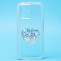 Чехол для Realme 9 Pro Plus (RMX3393) силиконовый с попсокетом сердце <прозрачный> ― Оптовый PromiseMobile