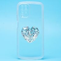 Чехол для Samsung SM-A125F (Galaxy A12), A127F (Galaxy A12 Nacho) силиконовый с попсокетом сердце <прозрачный> ― Оптовый PromiseMobile