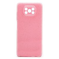 Чехол для Xiaomi Poco X3 NFC (M2007J20CG), X3 Pro (M2102J20SG) силиконовый с блестками №3 <светло-розовый> ― Оптовый PromiseMobile