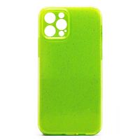 Чехол для Apple iPhone 12 Pro силиконовый с блестками №3 <светло-зеленый> ― Оптовый PromiseMobile