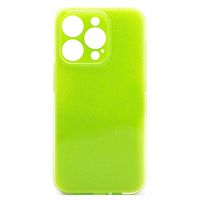 Чехол для Apple iPhone 14 Pro силиконовый с блестками №3 <светло-зеленый> ― Оптовый PromiseMobile