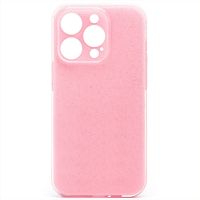Чехол для Apple iPhone 14 Pro силиконовый с блестками №3 <светло-розовый> ― Оптовый PromiseMobile
