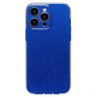 Чехол для Apple iPhone 14 Pro Max силиконовый с блестками №3 <синий> ― Оптовый PromiseMobile