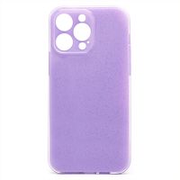Чехол для Apple iPhone 14 Pro Max силиконовый с блестками №3 <светло-фиолетовый> ― Оптовый PromiseMobile